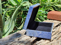 Hand Made Dumortierite Jewellery Box - Sold Per Item - From Mozambique