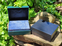 Hand Made Dumortierite Jewellery Box - Sold Per Item - From Mozambique