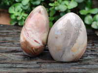 Polished Polychrome Jasper Standing Free Forms x 12 From Madagascar