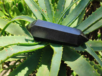 Polished Double Terminated Black Basalt Points x 12 From Madagascar