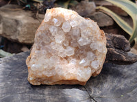 Natural Limonite Quartz Clusters x 3 From Zambia