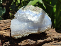 Natural Blue Lace Agate Geode Specimens x 12 From Malawi