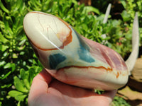 Polished Polychrome Jasper Standing Free Forms x 2 From Madagascar