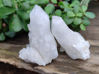 Natural White Quartz Clusters x 15 From Madagascar