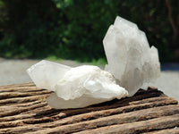 Natural White Quartz Clusters x 15 From Madagascar