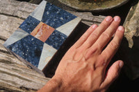 Hand Made Dumortierite Jewellery Box x 1 From Southern Africa