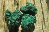 Natural Silky Malachite Specimens x 12 From Kasompe, Congo