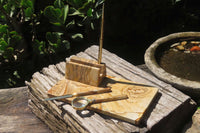 Polished Namibian Desert Picture Stone Jasper Desk Set - sold per item - From Namibia