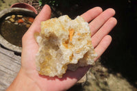 Natural Limonite Quartz Clusters x 6 From Solwezi, Zambia