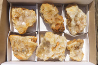 Natural Limonite Quartz Clusters x 6 From Solwezi, Zambia