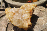 Natural Limonite Quartz Clusters x 6 From Solwezi, Zambia