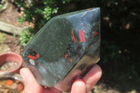 Polished Bloodstone Points x 3 From Swaziland