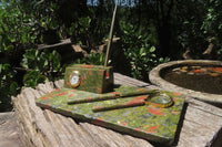 Polished Unakite Desk Set - Sold Per Item - From South Africa