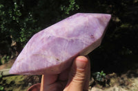 Polished Double Terminated Lepidolite Points x 4 From Zimbabwe