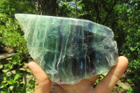 Polished On One Side Watermelon Fluorite x 3 From Namibia