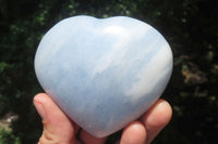 Polished Larger Blue Calcite Hearts - Sold per Item - From Madagascar