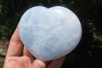 Polished Larger Blue Calcite Hearts - Sold per Item - From Madagascar