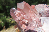 Natural Red Hematoid Quartz Clusters x 3 From Karoi, Zimbabwe