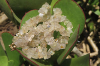 Polished Golden Rutile Quartz Tumble Chip Beaded Necklace - Sold Per Item - From Brazil