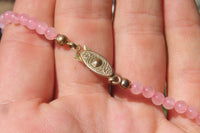 Hand Made Rose Quartz Egyptian Choker Necklace - Sold per Item - From Namibia