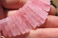 Hand Made Rose Quartz Egyptian Choker Necklace - Sold per Item - From Namibia