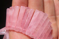 Hand Made Rose Quartz Egyptian Choker Necklace - Sold per Item - From Namibia