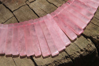 Hand Made Rose Quartz Egyptian Choker Necklace - Sold per Item - From Namibia