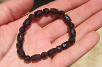 Polished Smokey Quartz Beaded Stretch Bracelet - Sold Per Item - From Madagascar