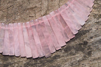 Hand Made Rose Quartz Egyptian Choker Necklace - Sold per Item - From Namibia