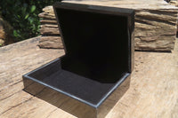 Hand Made Jet Lignite Jewellery Box x 1 From Swaziland