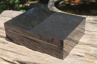 Hand Made Jet Lignite Jewellery Box x 1 From Swaziland