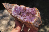 Natural Zululand Amethyst Geodes x 4 from Jozini, South Africa