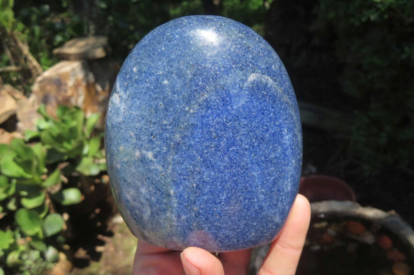 Polished Lazulite Standing Free Forms x 2 From Madagascar