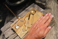 Polished Picture Stone Desk Set x 1 From Namibia