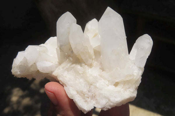 Natural Quartz Crystal Clusters x 5 From Madagascar