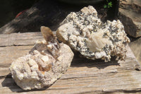 Natural Aegirine & Smokey Quartz Specimens x 2 From Malawi