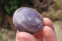 Polished Lepidolite Palm Stones x 24 From Madagascar