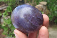 Polished Lepidolite Palm Stones x 24 From Madagascar