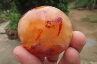 Polished Carnelian Palm Stones x 24 From Madagascar