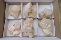 Natural Cascading Candle Quartz Clusters x 6 From Antsirabe, Madagascar