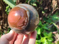 Polished Polychrome Jasper Spheres x 4 From Mahajanga, Madagascar