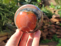 Polished Polychrome Jasper Spheres x 4 From Mahajanga, Madagascar