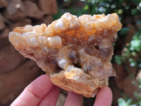 Natural Limonite Quartz Clusters x 6 From Solwezi, Zambia