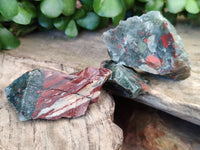 Natural Bloodstone Cobbed Specimens x 35 From Swaziland