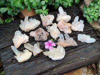 Natural Mixed Quartz Clusters x 13 From Madagascar