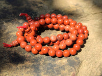 Polished Red Jasper Beaded Stretch Buddha Bracelet - Sold Per Item - From South Africa