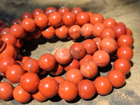 Polished Red Jasper Beaded Stretch Buddha Bracelet - Sold Per Item - From South Africa