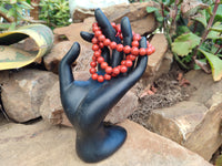 Polished Red Jasper Beaded Stretch Buddha Bracelet - Sold Per Item - From South Africa