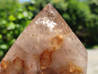 Polished Smokey Quartz Crystal Points x 2 From Zambia