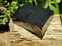 Hand Made Jet Lignite Jewellery Box x 1 From Swaziland